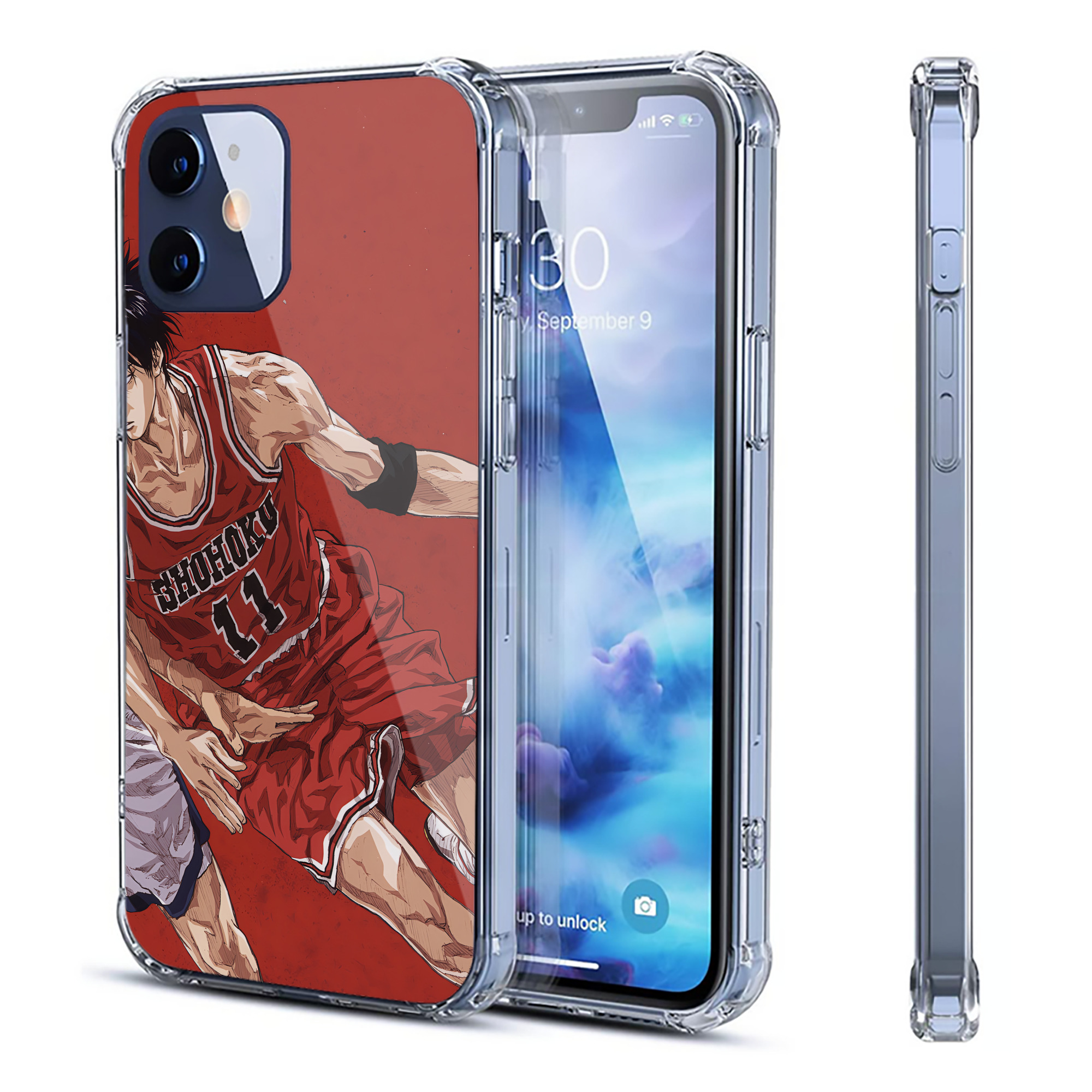 （画像用） SLAM DUNK／スラムダンク 【iPhone 12シリーズ対応】透明スマホケース（クリアソフトケース）